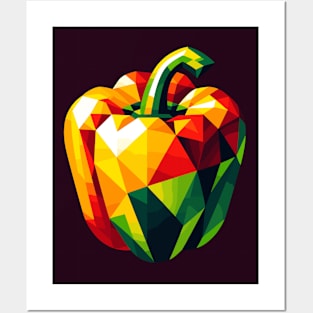 Abstract Geometric Pepper - Color Design Posters and Art